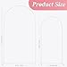 Fomcet Metal Arch Backdrop Stand Set of 2 Wedding Arch Stand White 7.2FT & 6FT Arched Frame for Birthday Party Baby Shower Graduation Ceremony Decorations