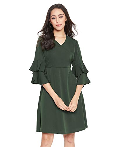 Image of Uptownie Lite Women's Crepe Skater Knee Length Dress
