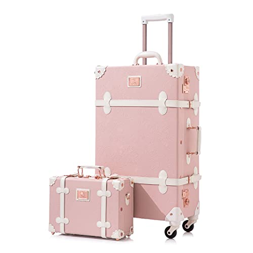 Unitravel 2 Piece Vintage Suitcase Set, 26