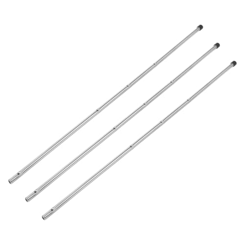 SOIMISS 3 Stück Tischfußball Ersatzstangen Metallrohre mit Endkappen Robuste Kickerstangen für Kickertisch Präzise Drehung für Heimspiel Familie und Erwachsene