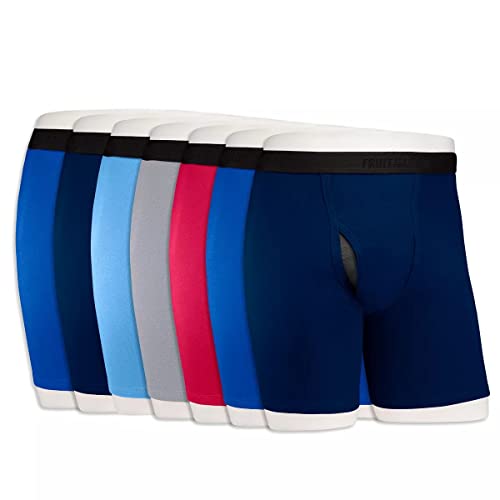 Fruit of the Loom Men's Boxer Briefs Assorted Colors 7-Pack Signature Coolzone Fly X-Large2