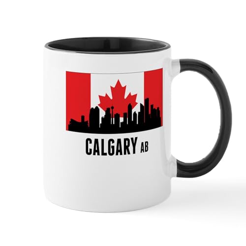 CafePress Calgary AB Canadian Flag 11 oz Ceramic Mug