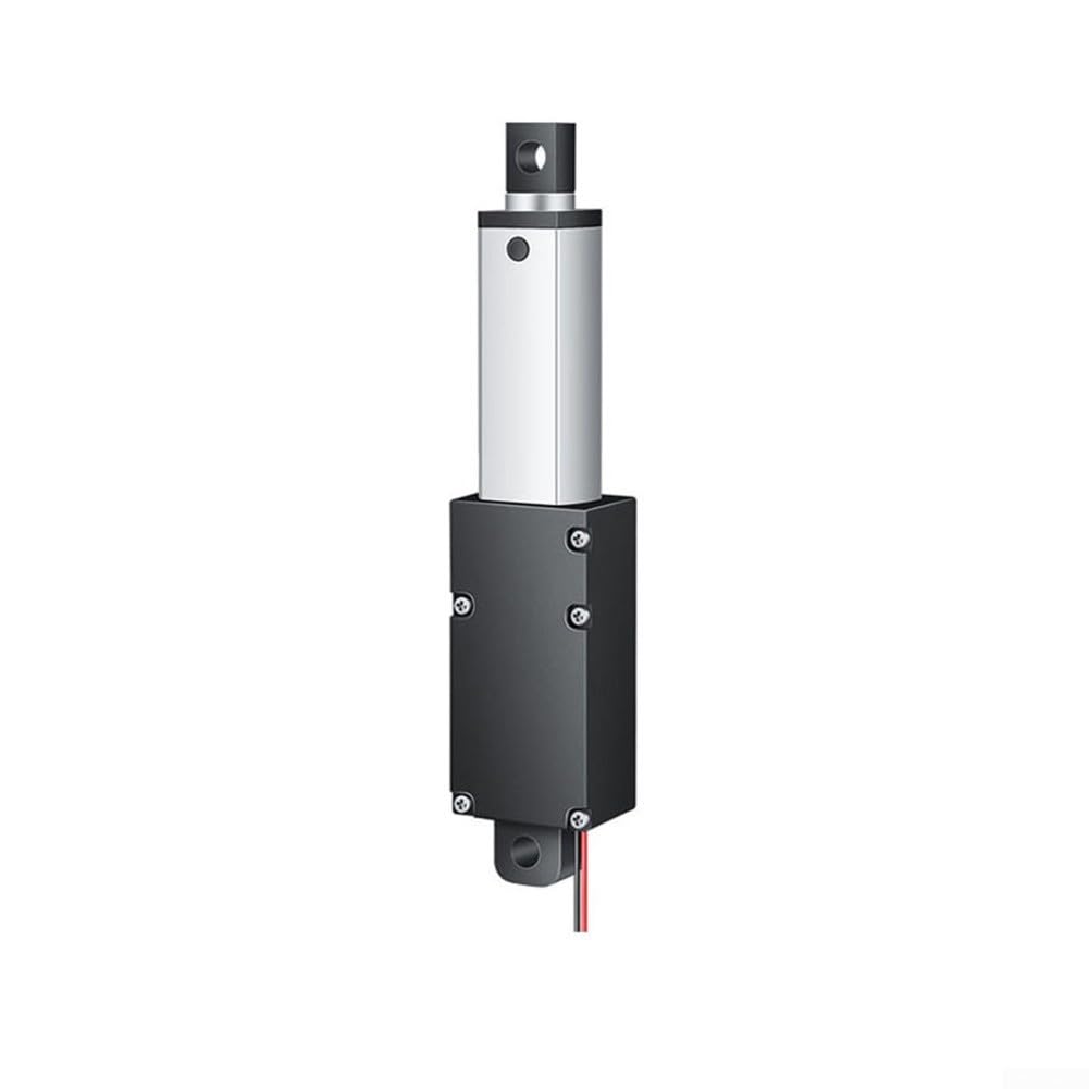 Entraînement linéaire électrique 12 V - Course de 30 mm - 20 N - Barre de poussée pour automatisation des machines industrielles - Agriculture - Argent (30 mm-30 mm s-12 V-20 N)