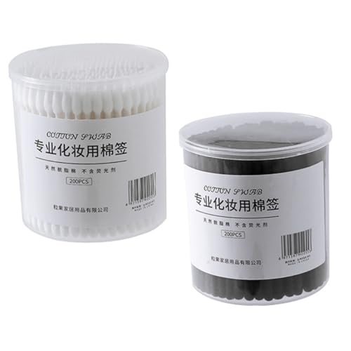 OSOLADY Double-ended Cotton Swabs for and Makeup 400pcs Reusable Large Cotton Balls Travel-friendly