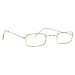 Skeleteen Old Man Costume Glasses - Rectangular Granny Dress Up Eyeglasses - 1 Pair