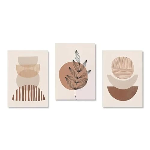 Imprimés géométriques modernes et poster lune abstrait 60x80cm AEFOUU