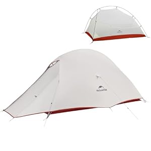Naturehike Tienda de Campaña Mejorar Cloud Up 2 Persona Tienda de Trekking Ultraligero Impermeable (20D Gris)