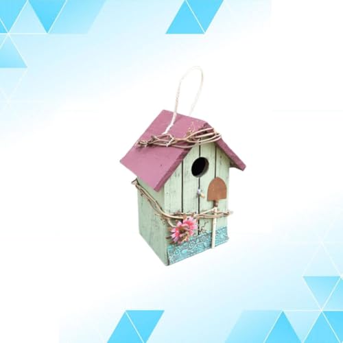 Casa de pájaros de madera resistente al sol y ligera para terrazas exteriores 6