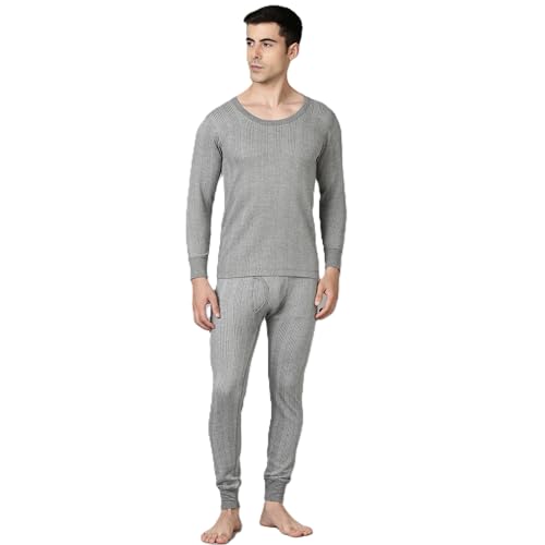 Image of Dixcy Scott Originals Men's Thermal Set | Round Neck Long Sleeve | Richer And Long-Lasting Colour With Special Fiber Dye | Enhanced Flexibility For Comfort Best In Class Warmth With Heat Trap Technology | Layering Compatibility | Sweat Absorbent