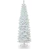 National Tree Company Artificial Christmas Tree White Tinsel Includes Stand 7 feet