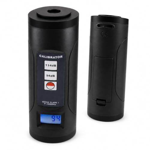 Sound Level Calibrator 94dB / 114dB Fits 1'' and 1/2'' Microphone...