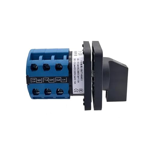 Interruptor de conmutación LW28-20 de leva rotativo de 20A y 12 terminales 6