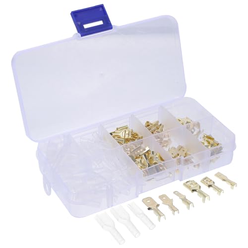 Mipcase Speaker Terminal Connector Electrical Insulated Crimp Connectors 2.8/4.8/6.3mm Ergonomic Design for Comfortable Use