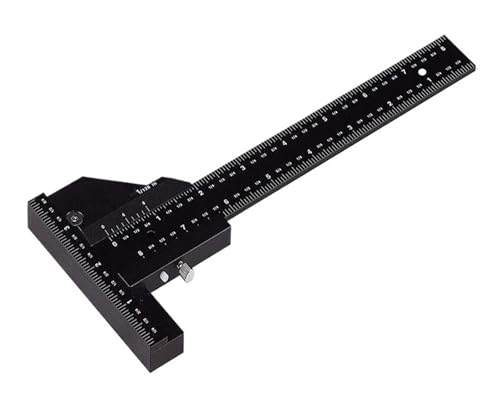Sliding Gauge Aluminum Alloy Scribe Ruler Depth Gauge T-Square Scribing Measuring Tools Marking Gauge