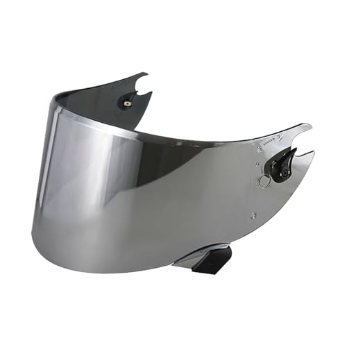 Visera Casco Moto para Shark Race R Pro GP, Visera para Casco Integral de Motocicleta,Lente de Casco de Protección contra el Viento para Moto,Accesorios para Cascos de Moto (Plata)