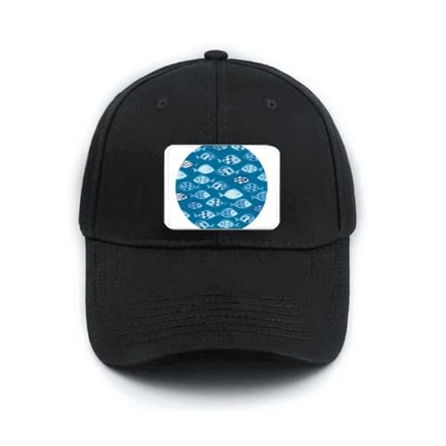 Casquette de baseball réglable no/no Blue Sea Grids pour un style urbain quotidien