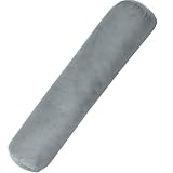 AYO(エイワイオー) 抱き枕 だきまくら クッションロング body pillow ぬいぐるみ 男女兼用 もちもち 気持ちいい 横向き寝 ふわふわ 円筒型 カバー洗える（80X20cm グレー）
