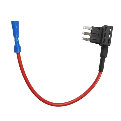 12V Car Add-a-Circuit Fuse Tap Adapter, Mini Blade Fuses Holder Automotive Fuse Adapter, 3 ATM Fuses Tap Replacement for Car Truck Boat (1PC)
