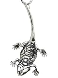 Lizard Necklace Bearded Dragon Necklace Silver Bearded Dragon Charm Lizard Charm Lizard Pendant...