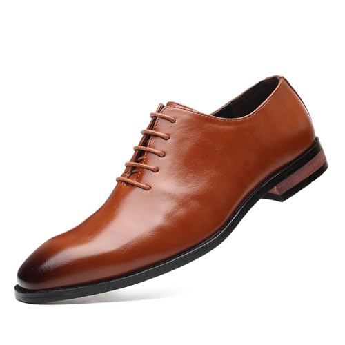 Dress Shoes for Men Men's Leather Wedding Shoes Formal Business Dress Oxford Shoes with Pointed Toe for Men