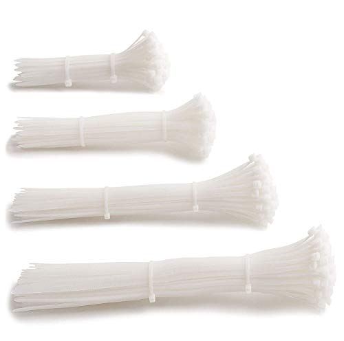 Image of ART IFACT Nylon 400 Pieces of Cable Tie - Super Strong, Natural Colour (Combination 4)