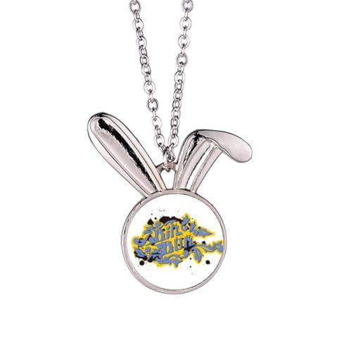 Pendentif lapin hip-hop collier rock underground et bijou tendance urbaine