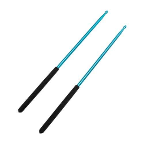 Baquetas 5A de aleación livianas para batería color negro miniatura 1