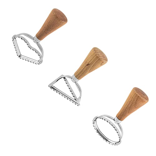 WEKADRIN 3Piezas Cortadores De Galletas De Acero Inoxidable Corazón Moldes Para Hornear y Decorar Pasteles y Ravioles Utensilios De Cocina Diferentes