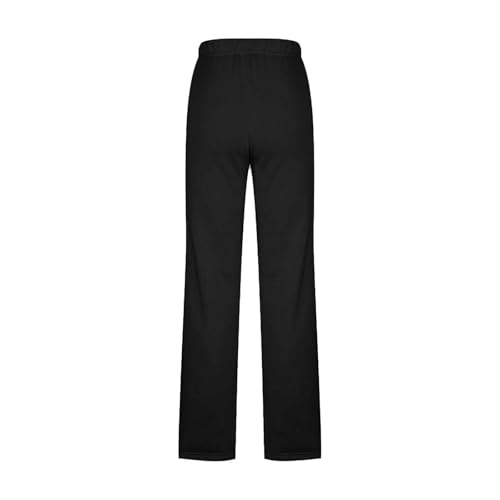 Elastic Waist Pants for Women High Waisted Casual Pants Linen Office Work Stretchy Tapered Lounge with Pockets3