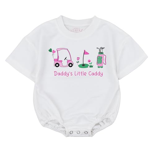Daddy's Little Caddy Outfit Girl Baby Romper-One Year 1st 6-12 Months Bodysuit Bubble Gifts Newborn Toddler Infant
