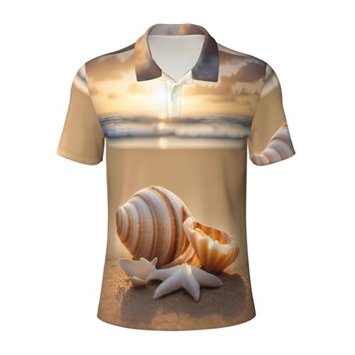 Polo homme imprimé plage anti-transpiration tissu doux contre la chaleur