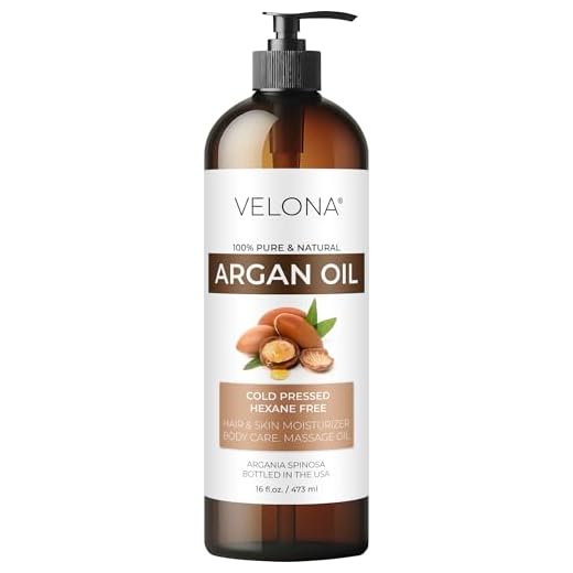 velona Argan Oil - 16 oz | Morocco Oil | Stimulate Hair Growth, Skin, Body and Face Care | Nails Protector | Unrefined, Cold Pressed | Cap Kit