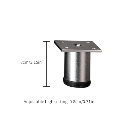 Patas de cama ajustables de aluminio para solucionar problemas de hundimiento y ruidos 4