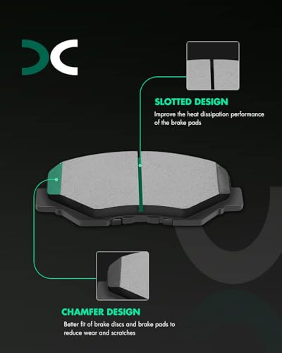 Image of SCITOO Brake Kits Front and Rear Drill and Slotted Brake Rotor Ceramic Pads