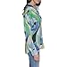 KARL LAGERFELD Paris Women's Sportswear Button Down, Flore Green/Chambray Multi, Small