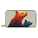 Design fonctionnel : nos portefeuilles rétro Blue Bear Duo Print pour femme sont soigneusement conçus pour accueillir tous vos objets essentiels. Avec 12 emplacements pour cartes, 3 compartiments à monnaie sur toute la longueur et une poche intérieure zippée pour pièces de monnaie, vous pouvez garder vos cartes, votre monnaie et votre téléphone bien organisés. La fermeture éclair sécurisée assure la tranquillité d'esprit pour vos effets personnels, ce qui en fait le portefeuille parfait pour les femmes