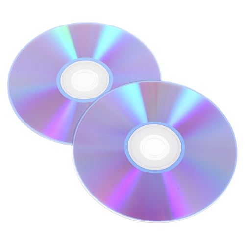 Amosfun Discos CD Vírgenes 2 Unidades, CD r Grabables de Audio Digital Alta Capacidad, Compatible DVD/CD para Grabación y Copia de Seguridad, Almacenamiento Versátil para Música y Datos