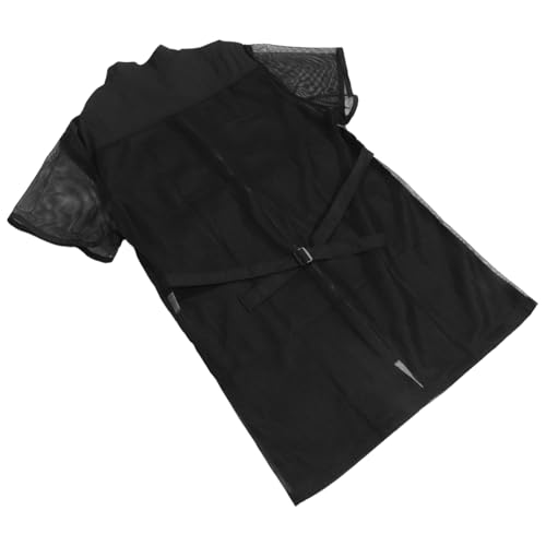 BESTYASH Pet Grooming Smock Xl Breathable Mesh Grooming Apron for Dogs Non Stick Hair for Warm Seasons User Friendly Design for Efficient Grooming