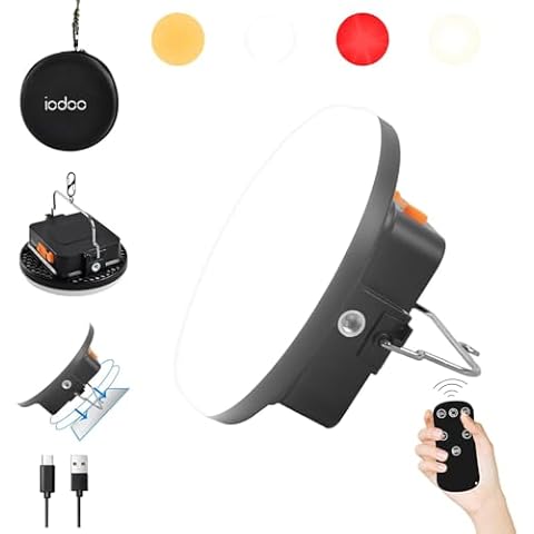 IODOO 10000mAh 30W Rechargeable Camping Light Cover