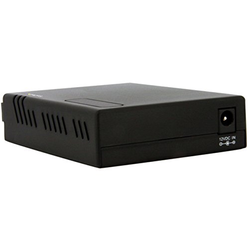 Image of StarTech 2km Fiber Media Converter, 10 /100Mbps Ethernet, PoE (MCM110SC2P)