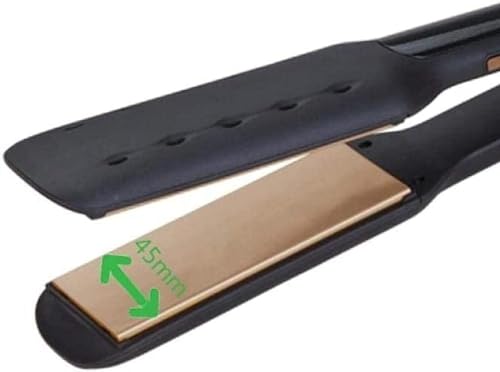 Plancha de pelo inteligente Curler, ancha, para cabello húmedo y seco, calentamiento rápido, con superficie recubierta de cerámica miniatura 2