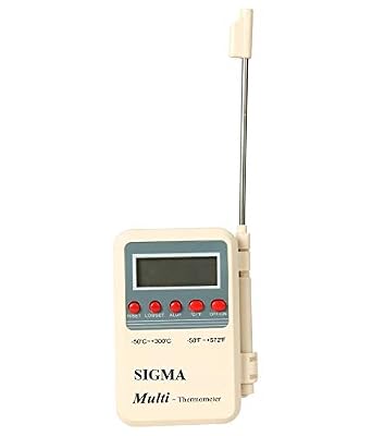 Sigma Instruments Digital Temperature Meter/Thermometer with Sensor (-50C To 300C)