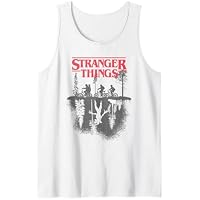 Stranger Things Silhouette Forest Logo Camiseta sin Mangas
