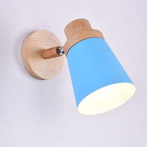 Aplique de Pared nórdico de Madera, lámpara de Pared E27, Accesorio de iluminación Interior, lámpara de Pared de Metal, lámparas de Noche para Dormitorio, Sala de Estar, Sala de Lectura, Apliques