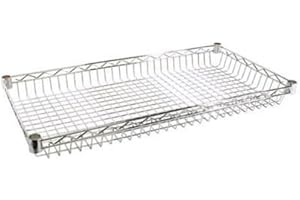 Chrome Bookshelf: Omega 18"x24" Wire Basket