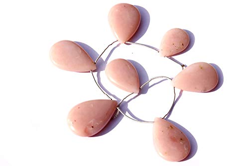 Perles d'opale rose poire lisses pour fabriquer des bijoux sans défauts - 5