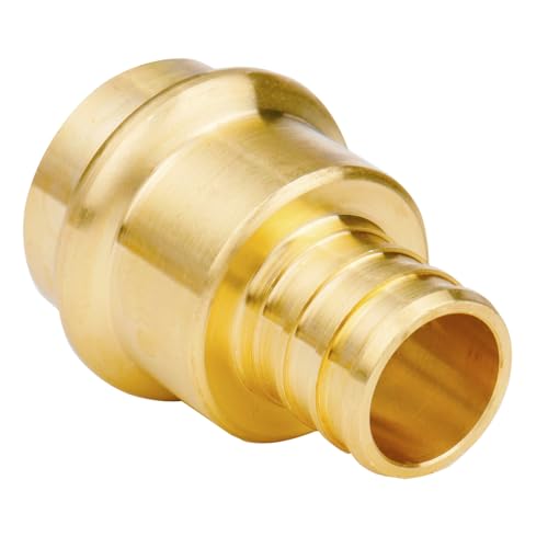 Image of WHK 10 Pack 3 /4 inch Press Pro press x 3 /4 inch PEX Adapter Crimp Fittings Coupling | for Connect from Cooper to Pex B Pipe,Pro press Copper to Pex Adapter 3 /4,Lead-Free Brass