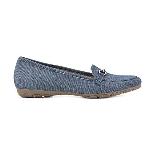 Image of CLIFFS BY WHITE MOUNTAIN Women's Glowing Cushioned Loafer Flat
