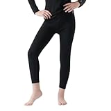 Smartwool Merino 250 Baselayer Bottom - Kids’ Wool Pants for Boys and Girls BLACK Medium