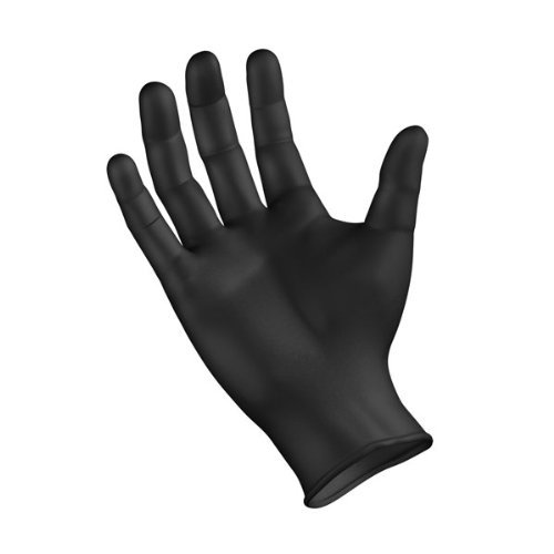 Preisvergleich Produktbild Nitril Einweghandschuh schwarz 200 Stück Gr. 10 / XL puderfrei